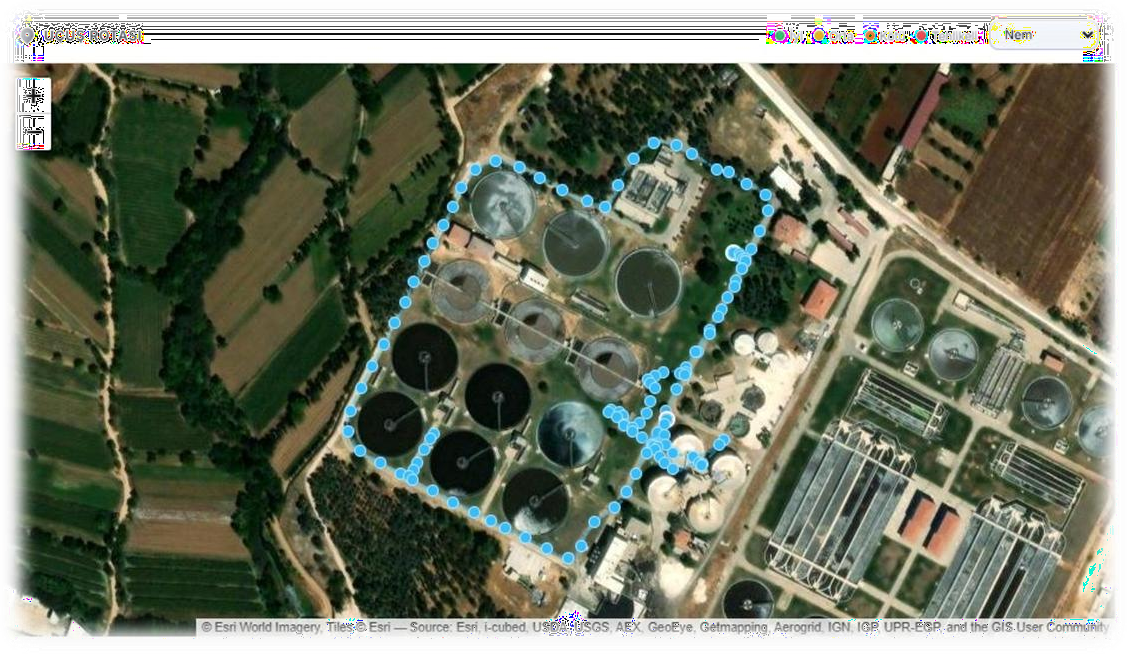 Qualità dell'aria dell'impianto di trattamento delle acque reflue e mappatura dei gas tossici