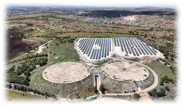 Inspeção de centrais solares para instalações hídricas